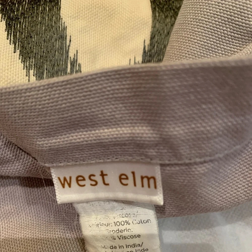 West Elm Ikat Modern Square Pillowcase